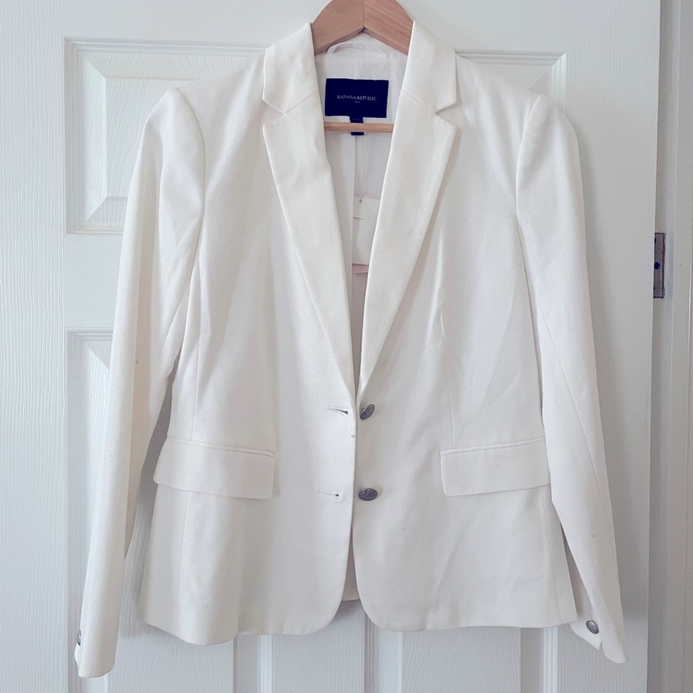 Banana republic 6 P blazer in ivory